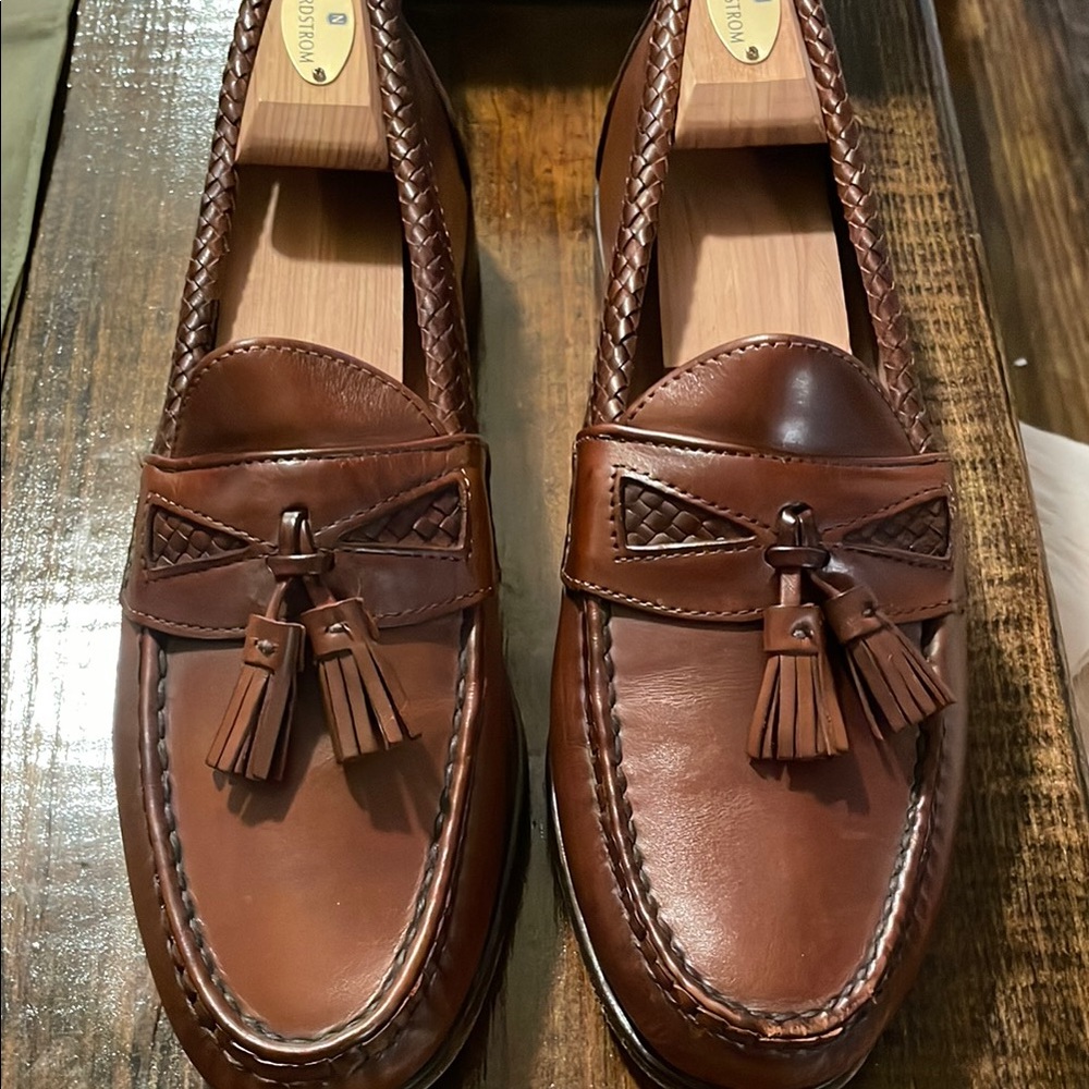 Allen Edmonds Brown Leather Tassel Loafers
